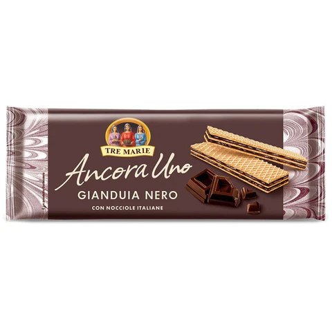 Wafer gianduia nero 140gr Tre Marie